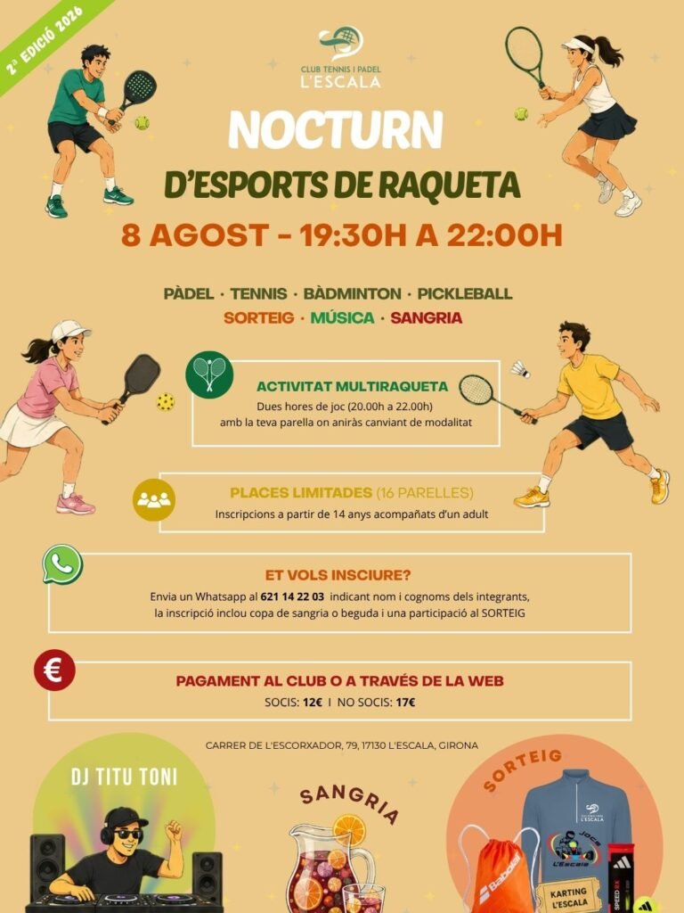 Nocturn de tennis i pàdel